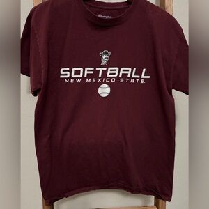 New Mexico State Softball Burgundy Athletic T-Shirt